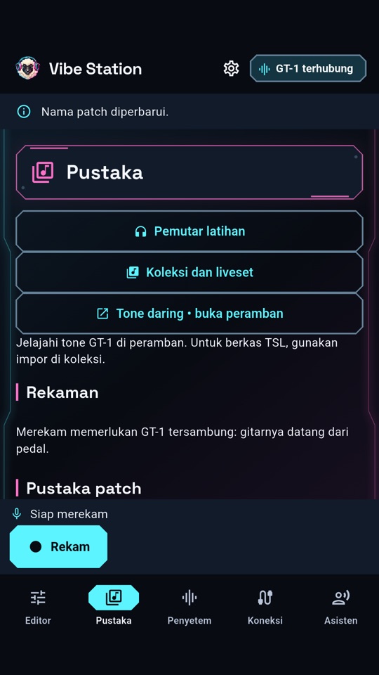 Vibe Station — pustaka suara