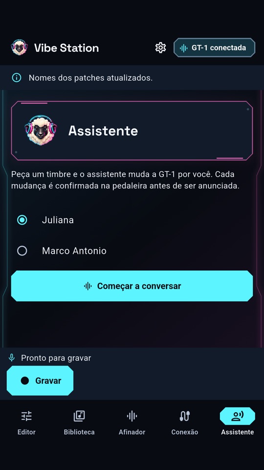 Vibe Station — o assistente de inteligência artificial